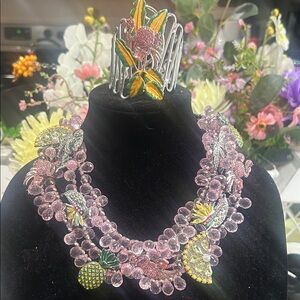 Sassy Jones - Malibu Lux Bid with 12 removable broaches with matching cuff